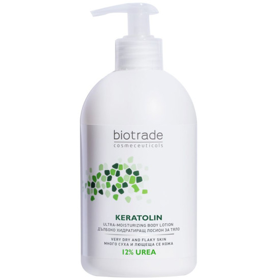 BIOTRADE KERATOLIN 12% UREA дълбоко хидратиращ лосион за тяло за много суха и лющеща се кожа 400 мл